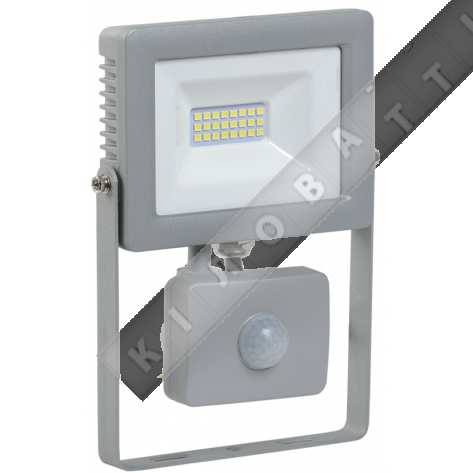 Прожектор СДО 07-20Д светодиодный серый с ДД IP44 IEK 