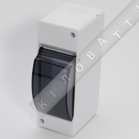 Бокс IЕК КМПн 2/2 на 2 мод. прозр. крышка навесной 140х53х83 IP30