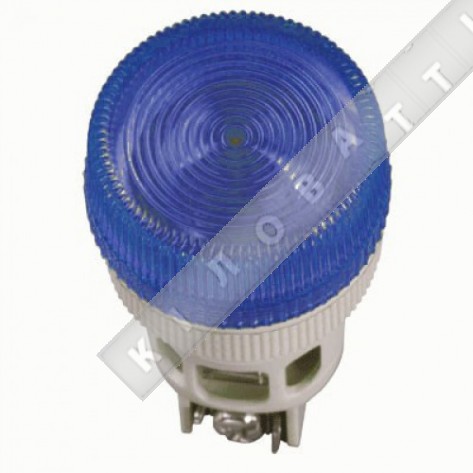 Лампа IЕК Лампа ENR-22 сигнальная d22мм синий неон/240В цилиндр