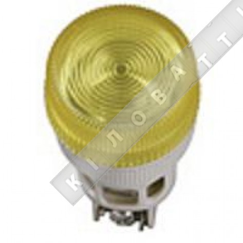 Лампа IЕК Лампа ENR-22 сигнальная d22мм желтый неон/240В цилиндр